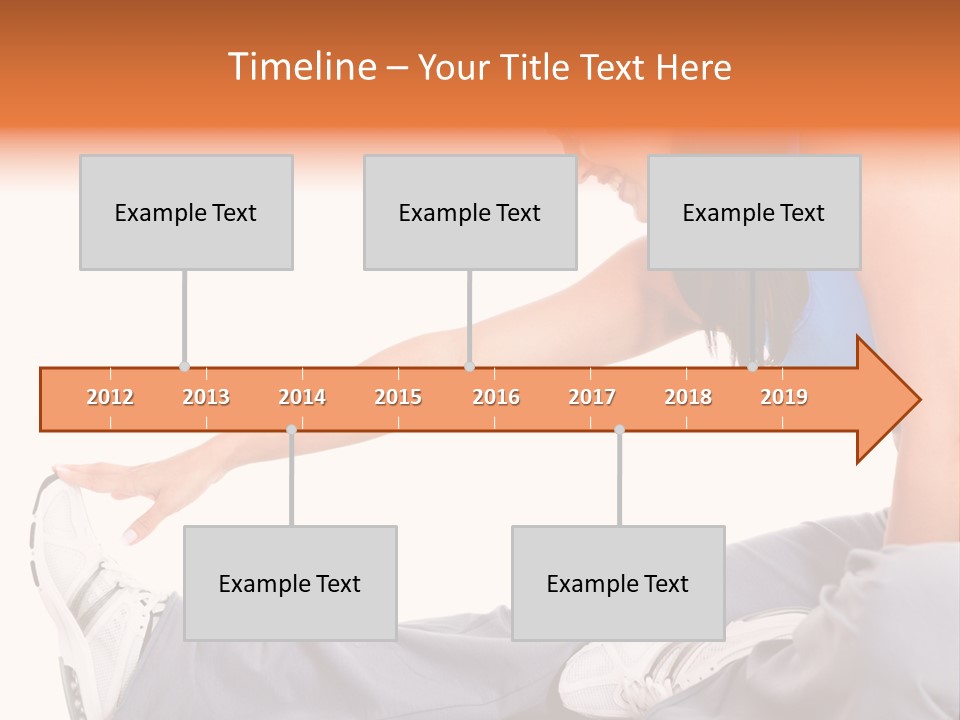A Woman In A Blue Top Is Doing A Yoga Pose PowerPoint Template