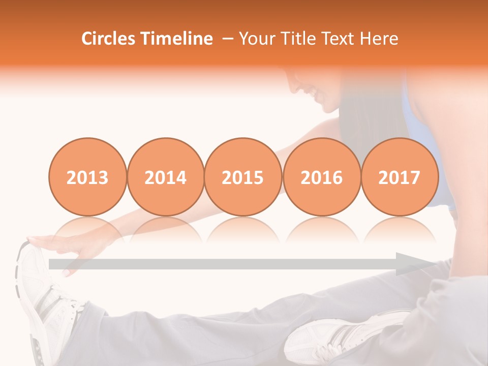 A Woman In A Blue Top Is Doing A Yoga Pose PowerPoint Template