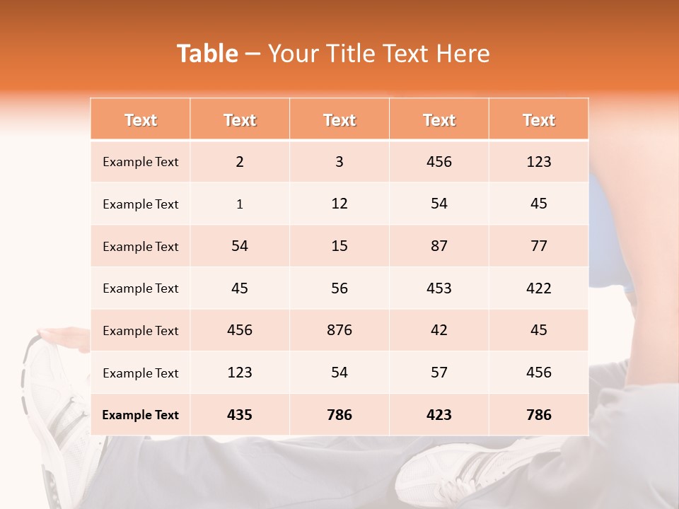 A Woman In A Blue Top Is Doing A Yoga Pose PowerPoint Template