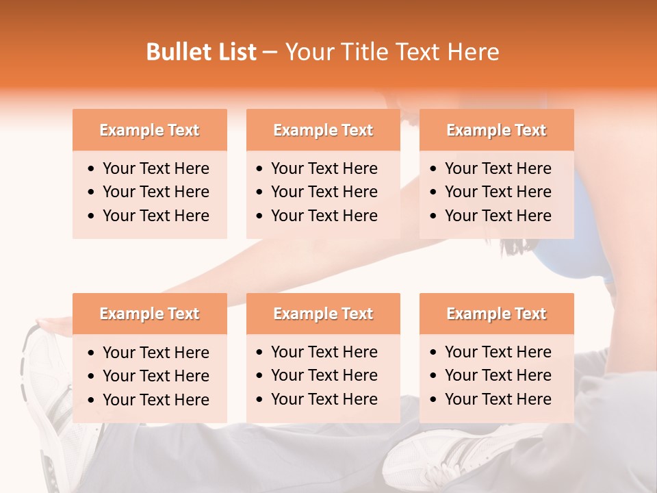 A Woman In A Blue Top Is Doing A Yoga Pose PowerPoint Template