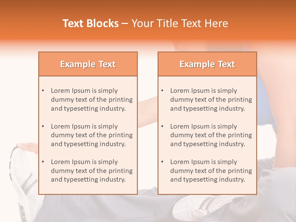 A Woman In A Blue Top Is Doing A Yoga Pose PowerPoint Template