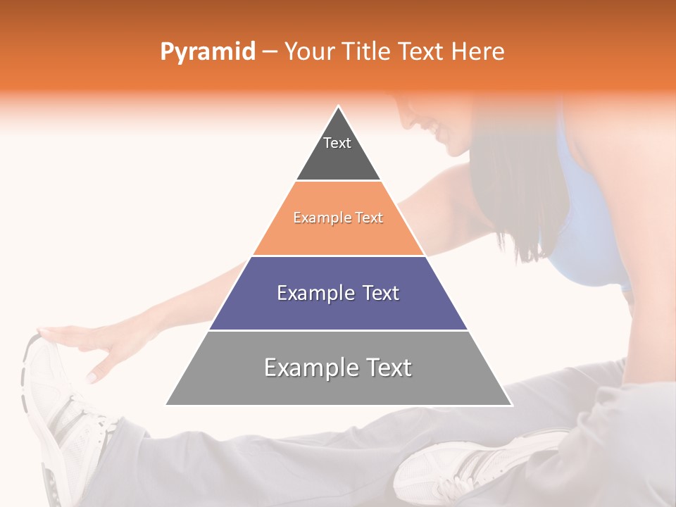 A Woman In A Blue Top Is Doing A Yoga Pose PowerPoint Template