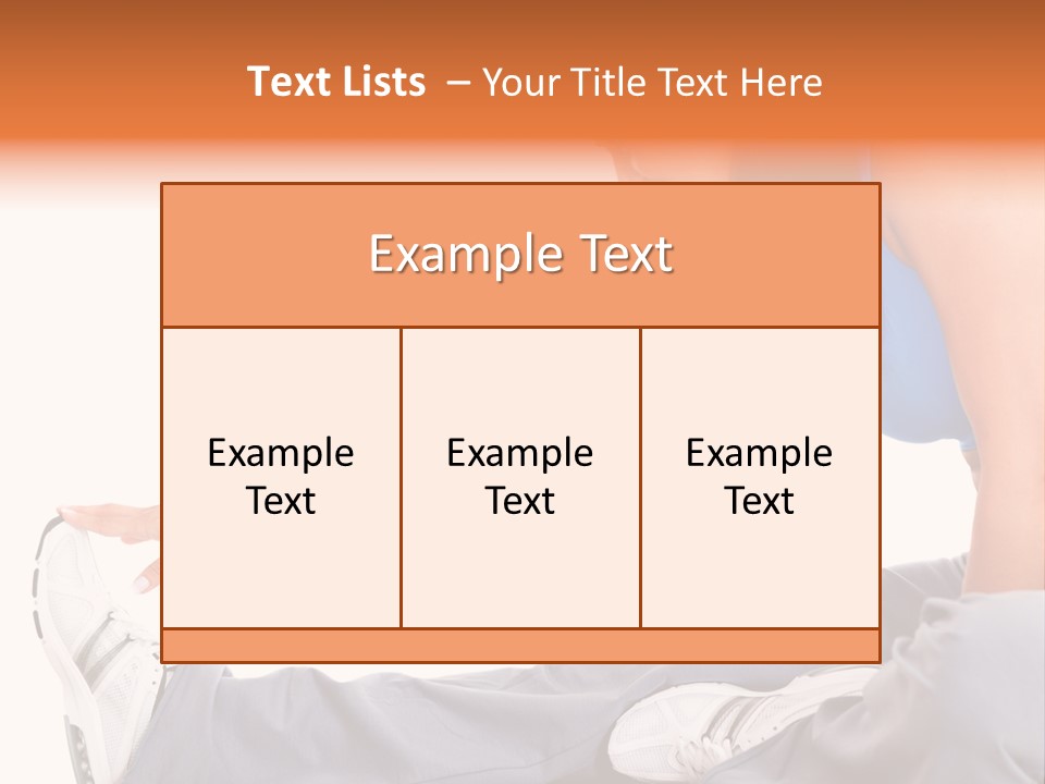 A Woman In A Blue Top Is Doing A Yoga Pose PowerPoint Template