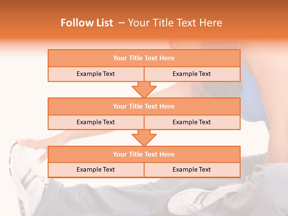 A Woman In A Blue Top Is Doing A Yoga Pose PowerPoint Template