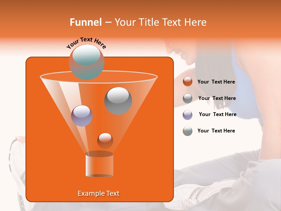 A Woman In A Blue Top Is Doing A Yoga Pose PowerPoint Template