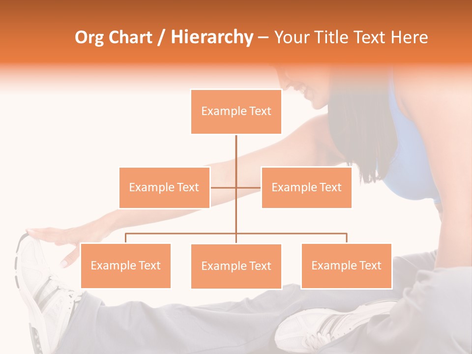 A Woman In A Blue Top Is Doing A Yoga Pose PowerPoint Template