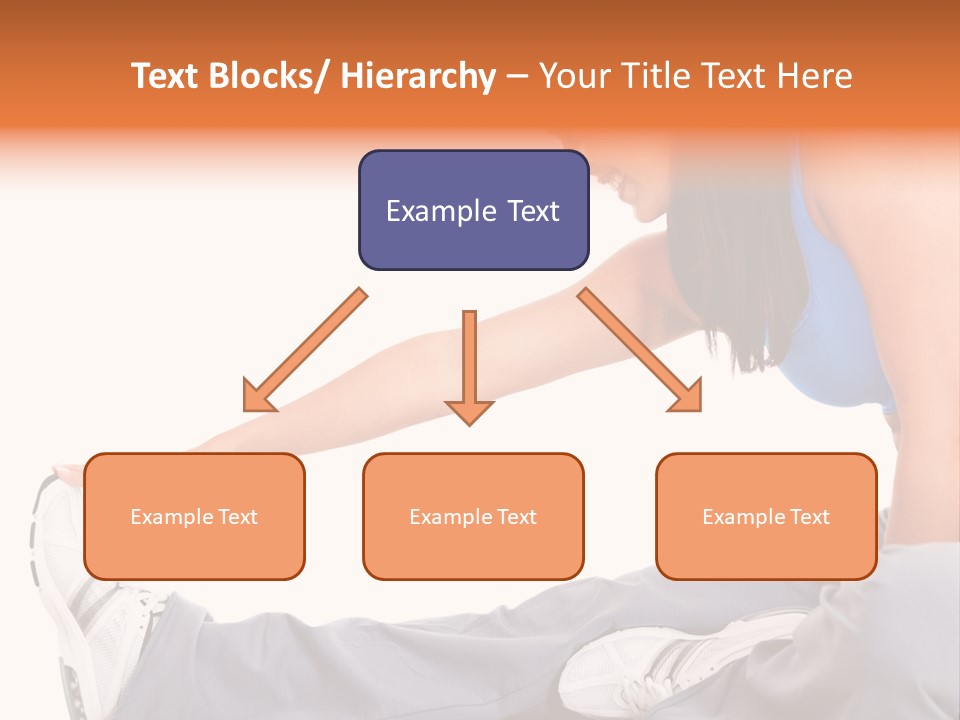 A Woman In A Blue Top Is Doing A Yoga Pose PowerPoint Template