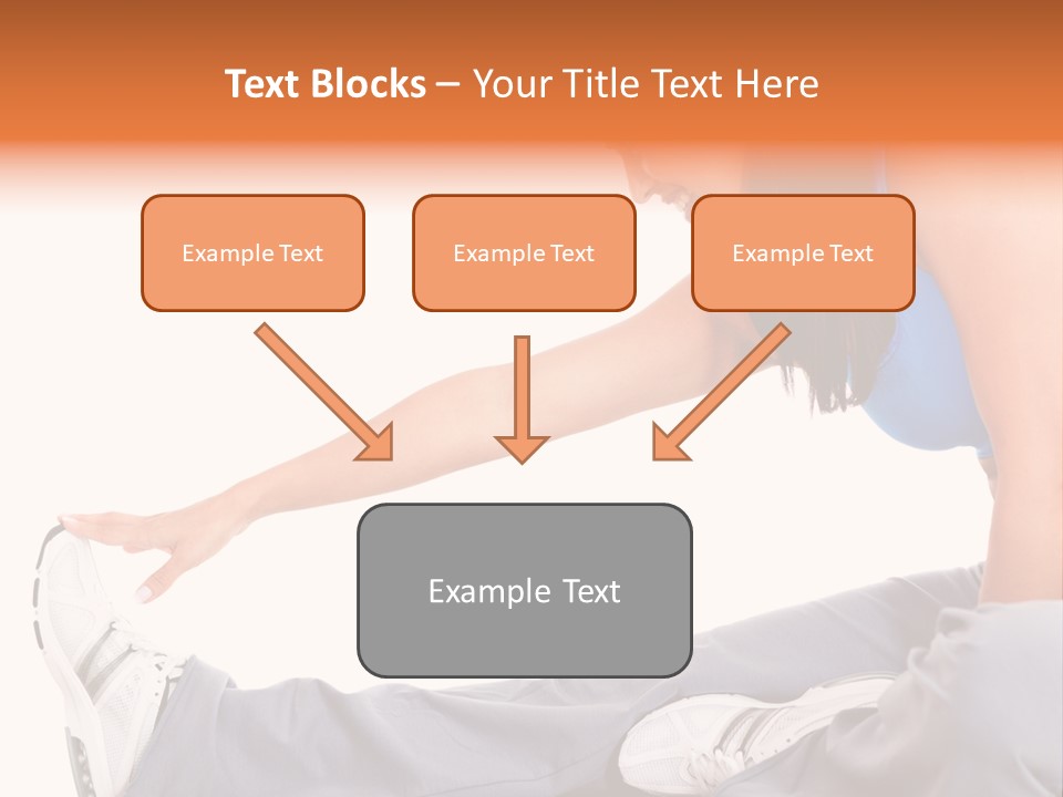 A Woman In A Blue Top Is Doing A Yoga Pose PowerPoint Template