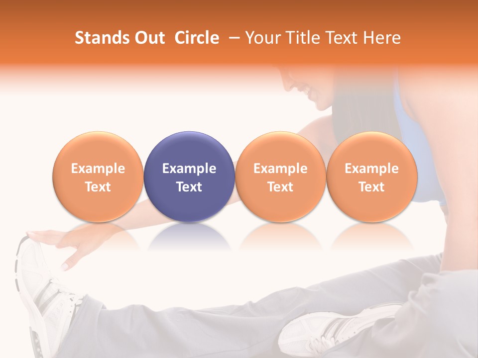 A Woman In A Blue Top Is Doing A Yoga Pose PowerPoint Template