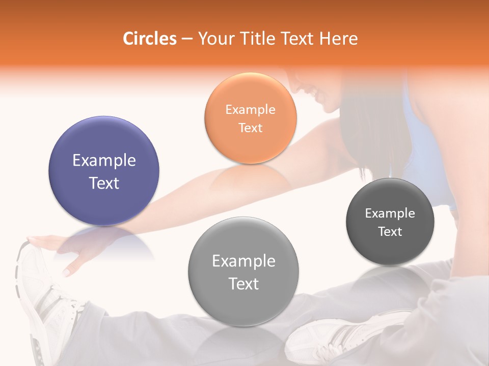 A Woman In A Blue Top Is Doing A Yoga Pose PowerPoint Template