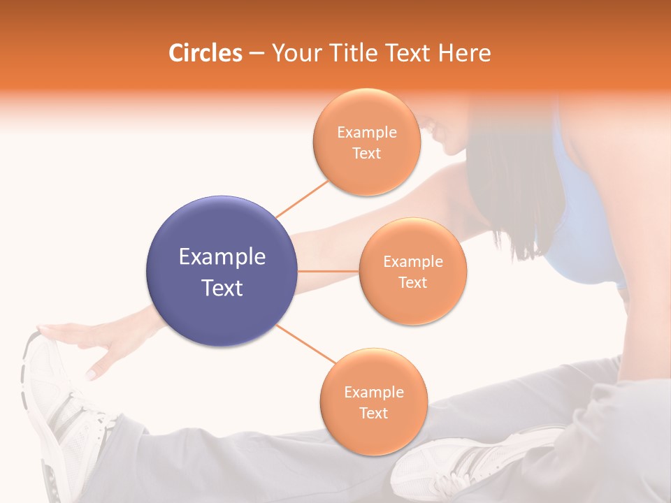 A Woman In A Blue Top Is Doing A Yoga Pose PowerPoint Template