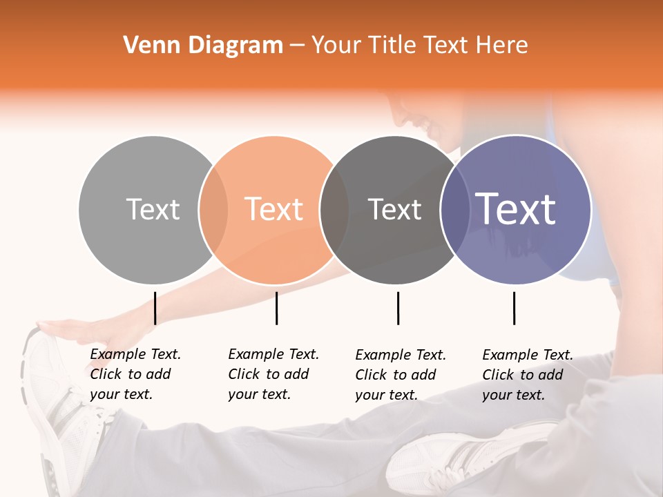 A Woman In A Blue Top Is Doing A Yoga Pose PowerPoint Template