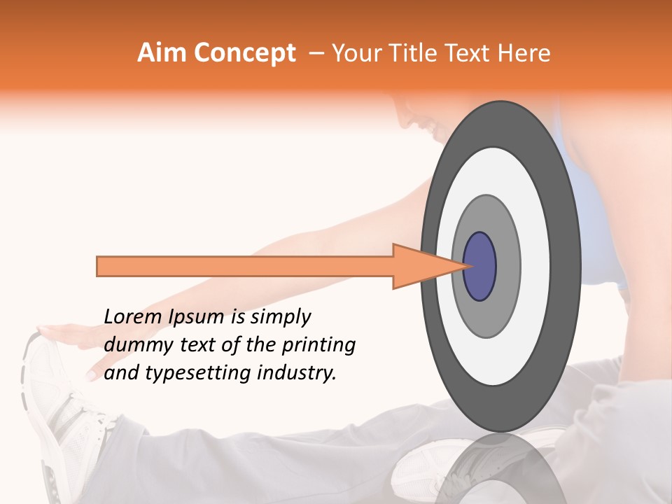 A Woman In A Blue Top Is Doing A Yoga Pose PowerPoint Template