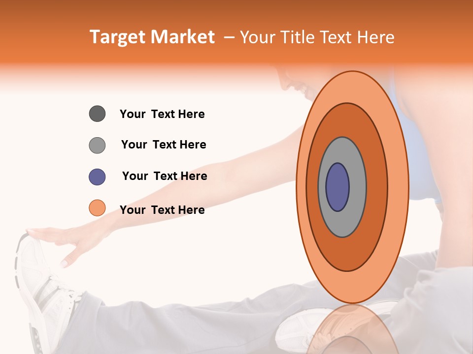 A Woman In A Blue Top Is Doing A Yoga Pose PowerPoint Template