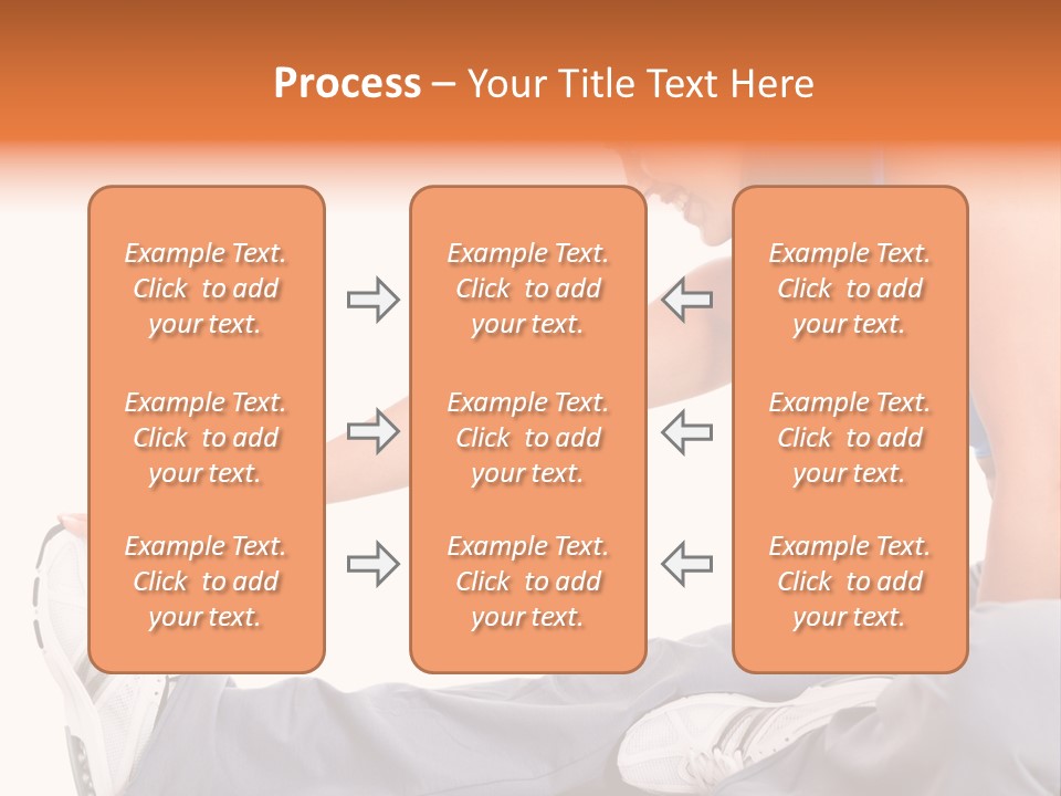 A Woman In A Blue Top Is Doing A Yoga Pose PowerPoint Template