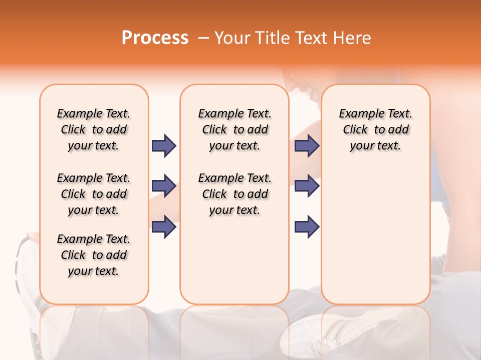 A Woman In A Blue Top Is Doing A Yoga Pose PowerPoint Template