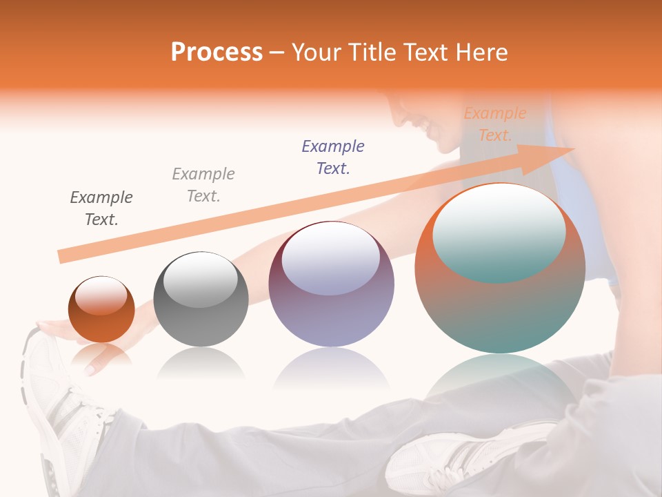 A Woman In A Blue Top Is Doing A Yoga Pose PowerPoint Template