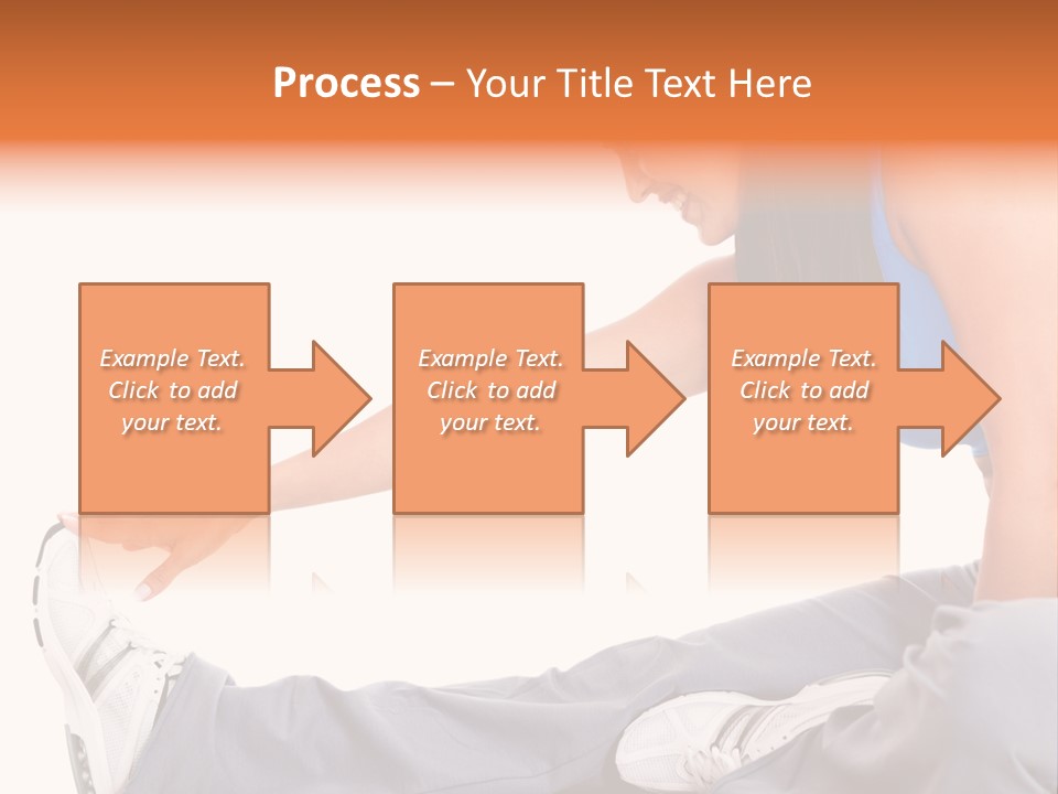 A Woman In A Blue Top Is Doing A Yoga Pose PowerPoint Template