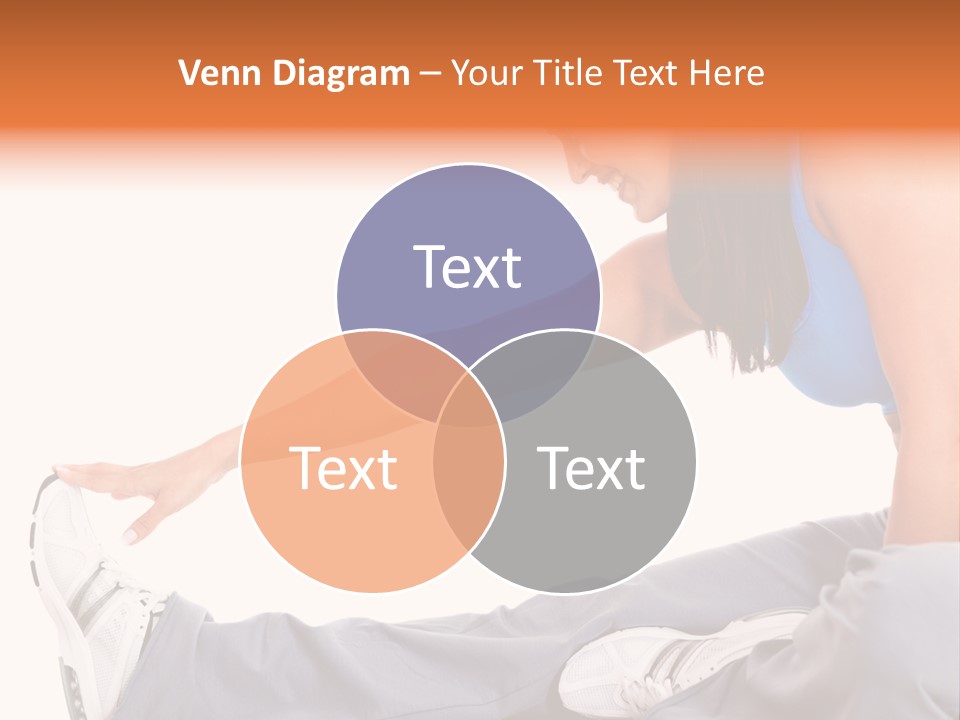 A Woman In A Blue Top Is Doing A Yoga Pose PowerPoint Template