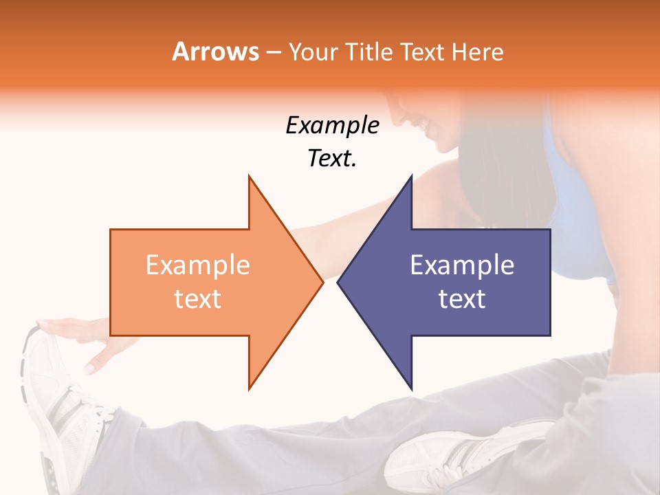 A Woman In A Blue Top Is Doing A Yoga Pose PowerPoint Template