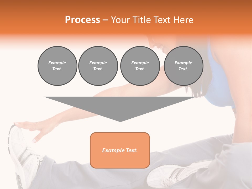 A Woman In A Blue Top Is Doing A Yoga Pose PowerPoint Template