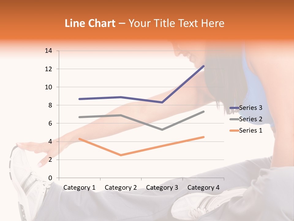 A Woman In A Blue Top Is Doing A Yoga Pose PowerPoint Template