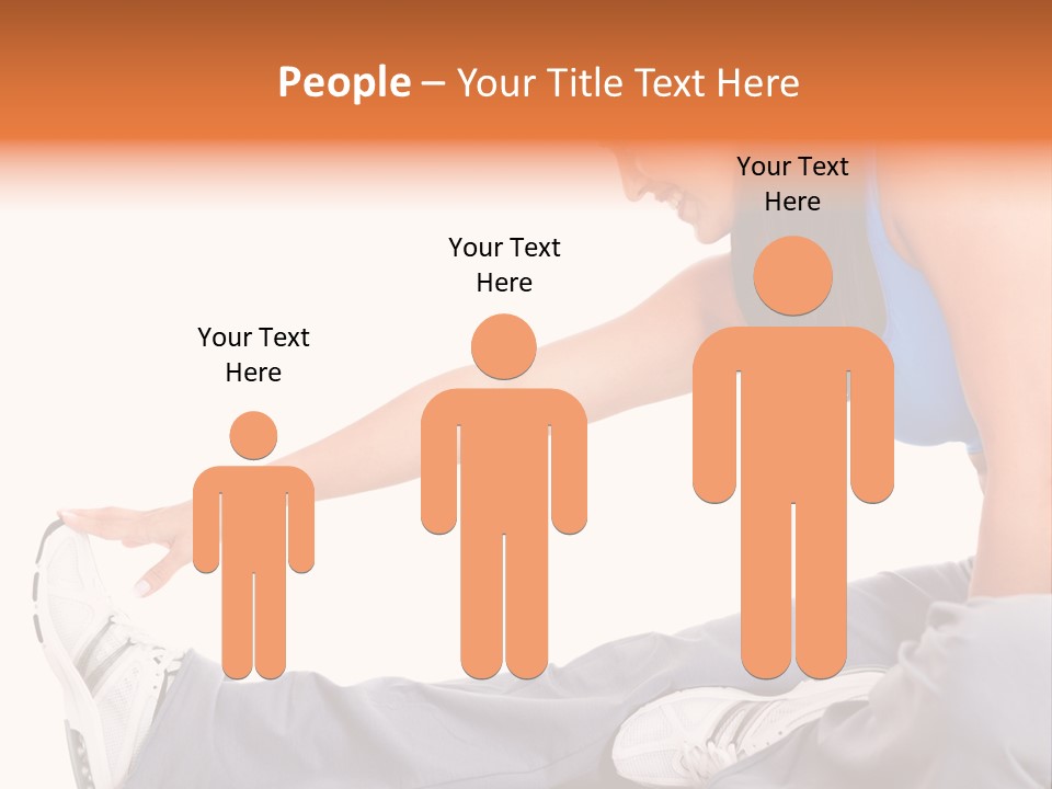 A Woman In A Blue Top Is Doing A Yoga Pose PowerPoint Template