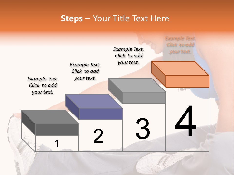 A Woman In A Blue Top Is Doing A Yoga Pose PowerPoint Template