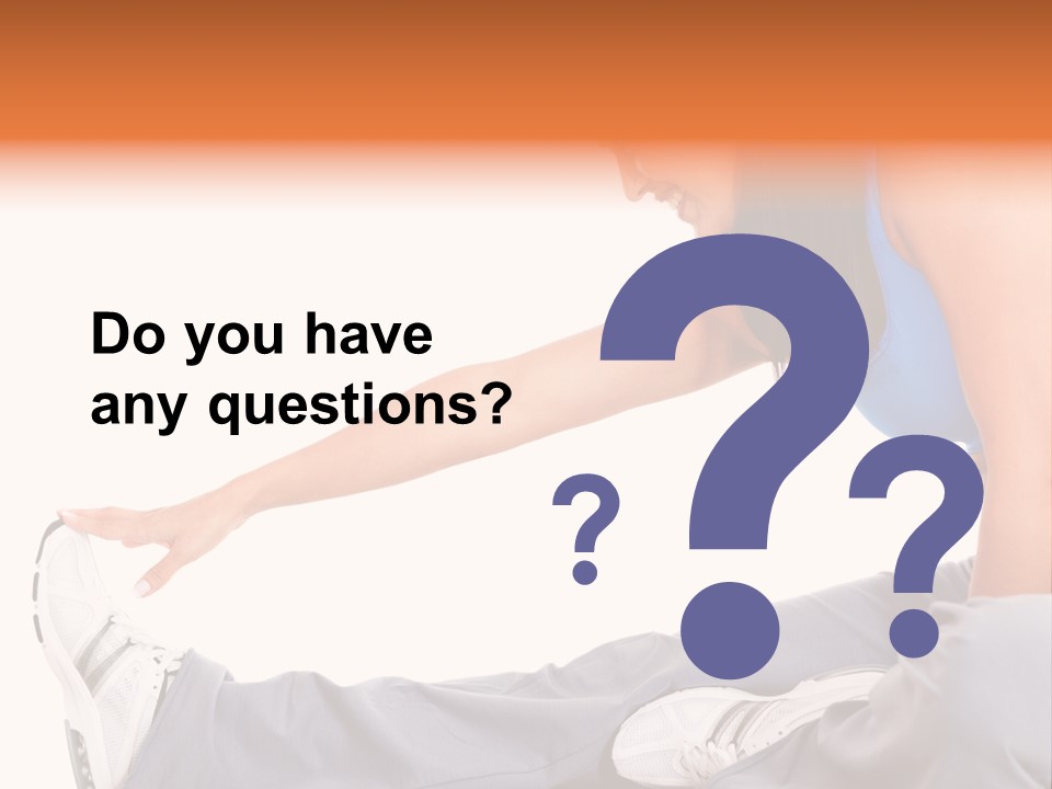 A Woman In A Blue Top Is Doing A Yoga Pose PowerPoint Template