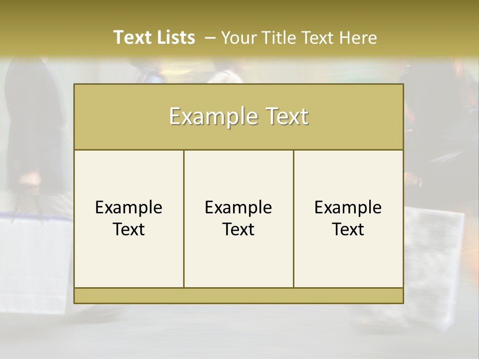 A Group Of People Walking Down A Street Carrying Shopping Bags PowerPoint Template