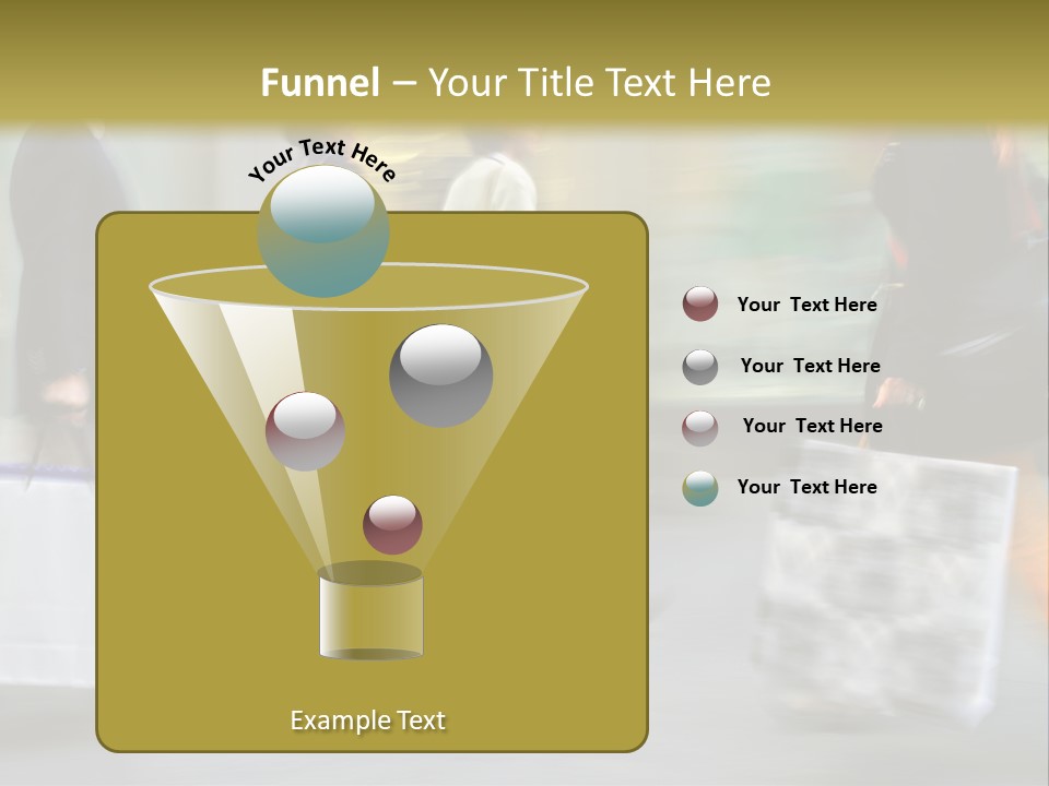 A Group Of People Walking Down A Street Carrying Shopping Bags PowerPoint Template