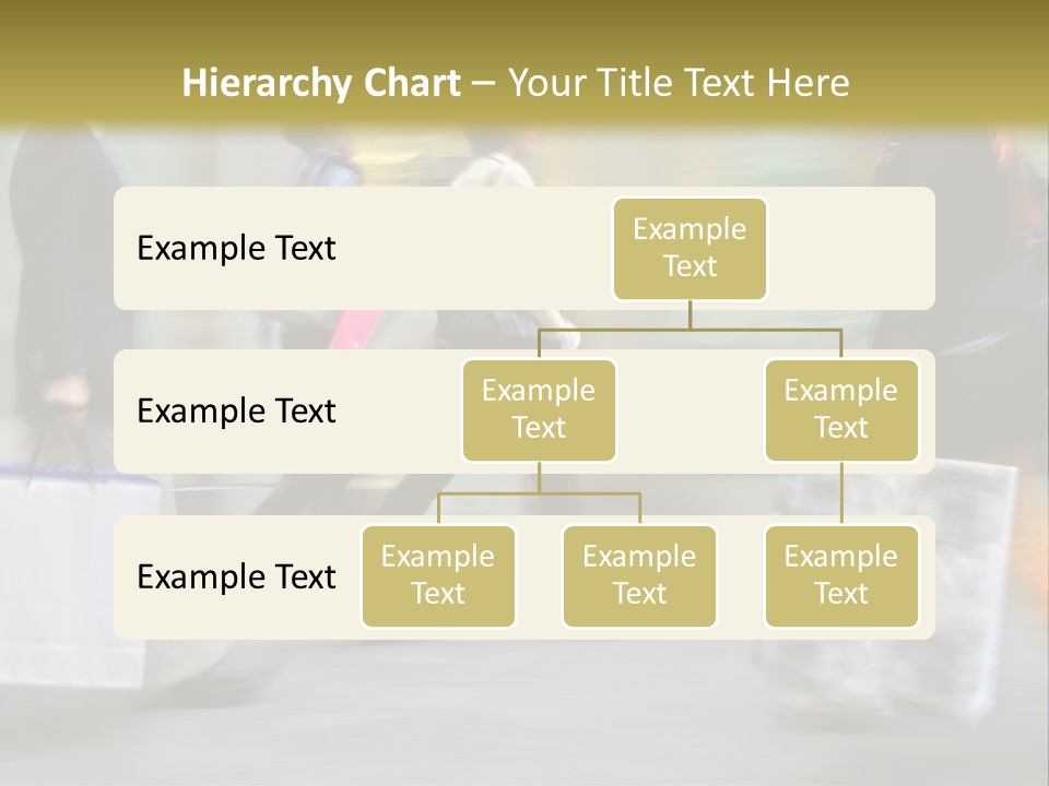 A Group Of People Walking Down A Street Carrying Shopping Bags PowerPoint Template