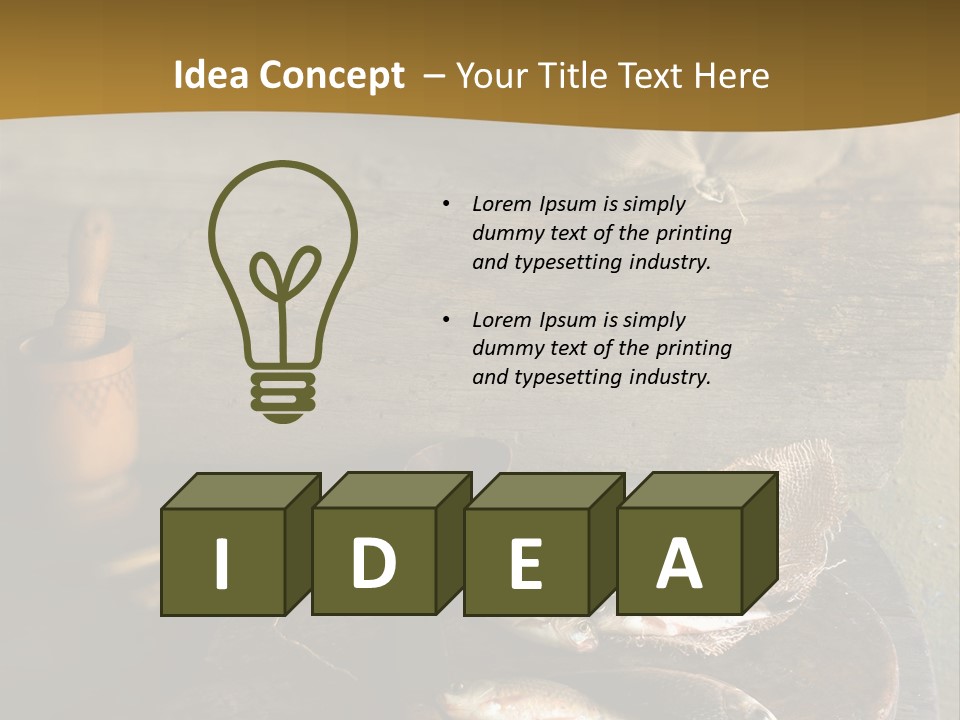 White Background Business One Person PowerPoint Template