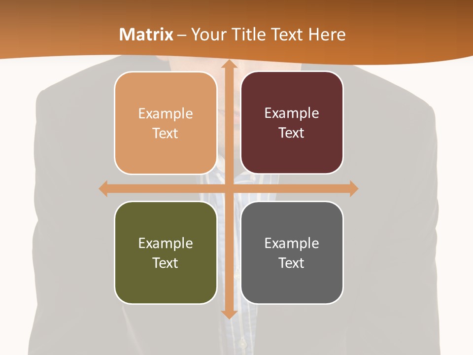 White Background Business One Person PowerPoint Template