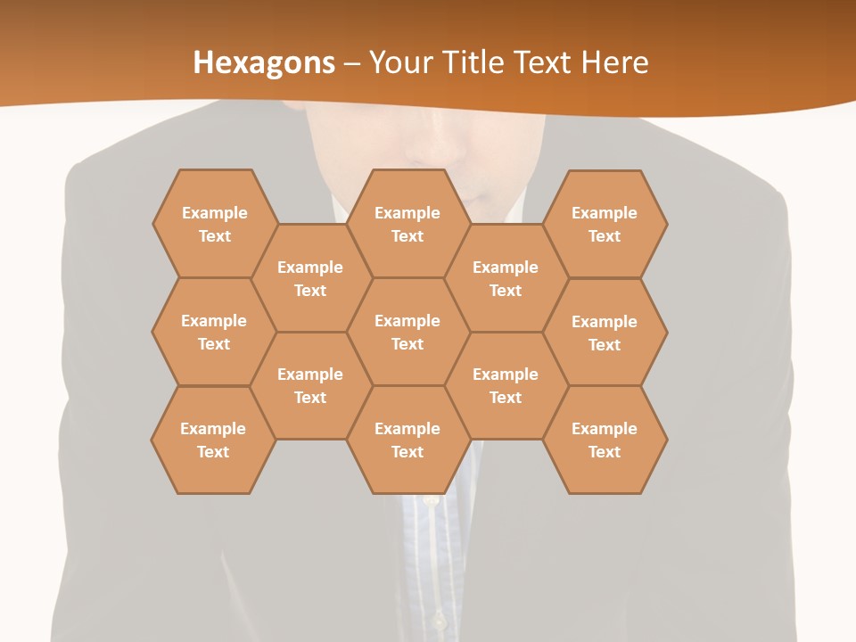 White Background Business One Person PowerPoint Template