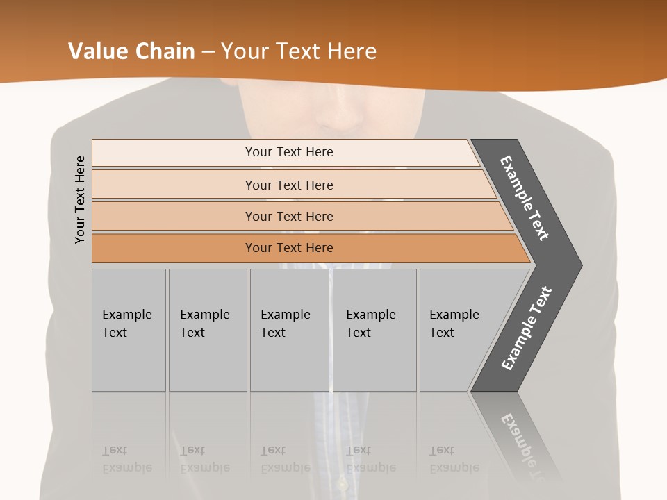 White Background Business One Person PowerPoint Template