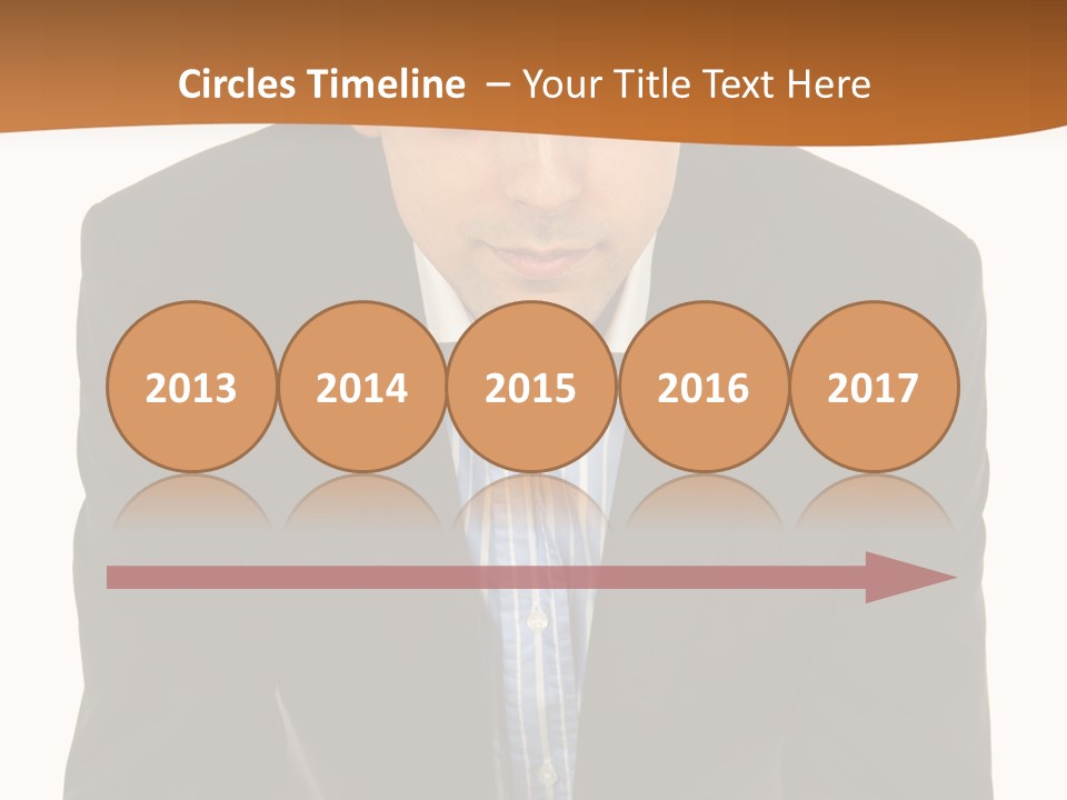 White Background Business One Person PowerPoint Template