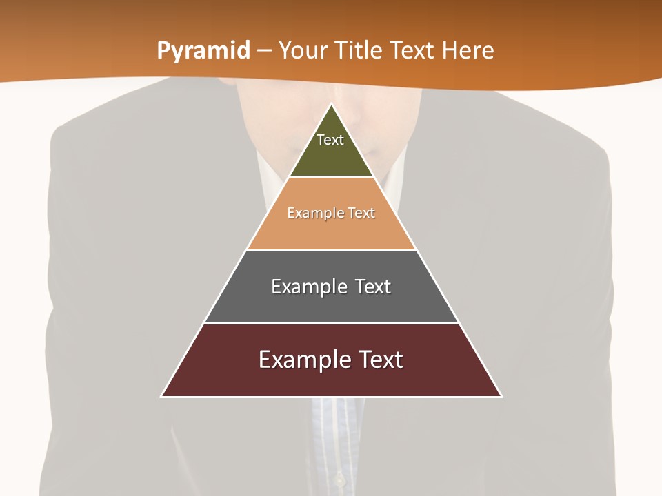 White Background Business One Person PowerPoint Template