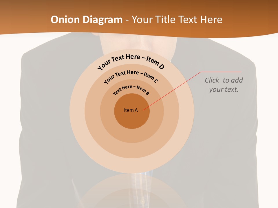 White Background Business One Person PowerPoint Template