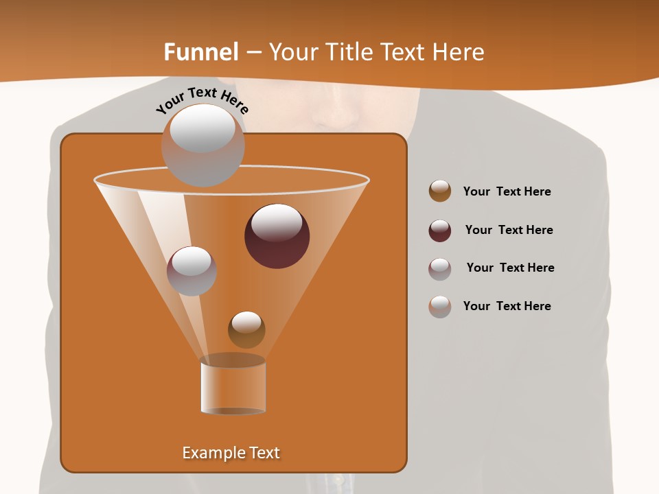 White Background Business One Person PowerPoint Template