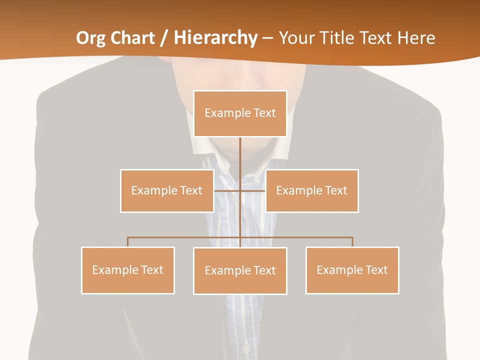 White Background Business One Person PowerPoint Template