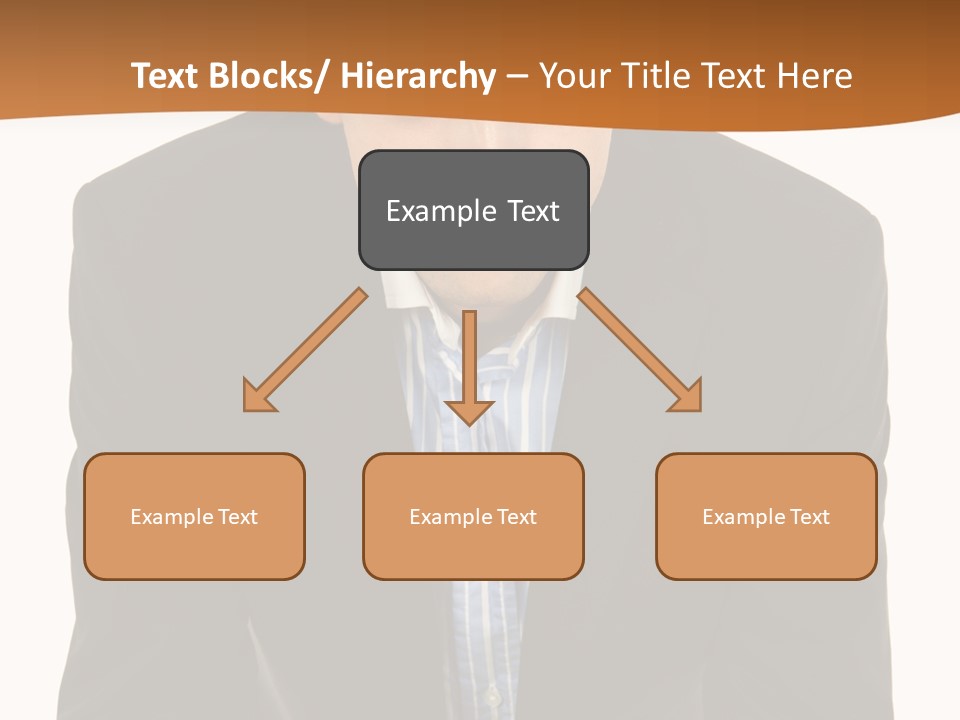 White Background Business One Person PowerPoint Template