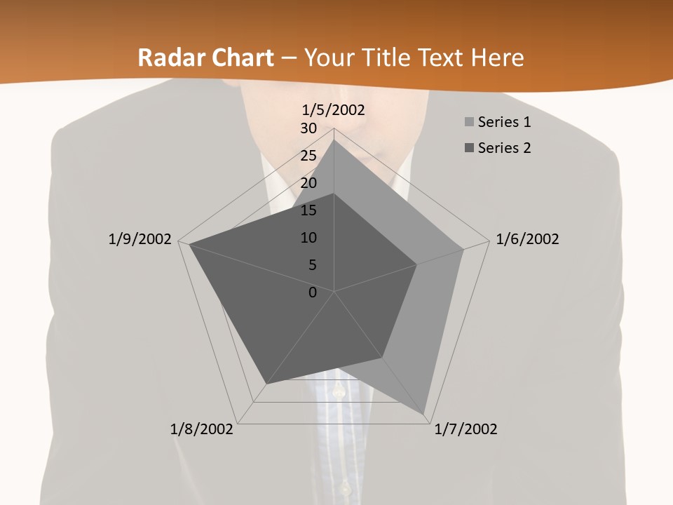 White Background Business One Person PowerPoint Template