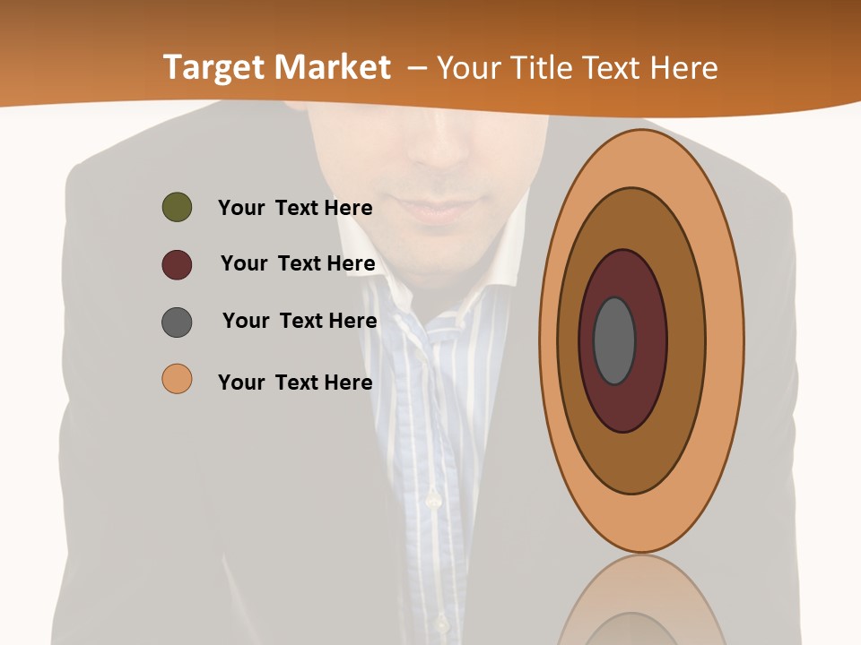 White Background Business One Person PowerPoint Template