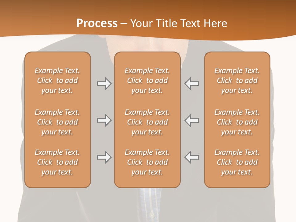 White Background Business One Person PowerPoint Template