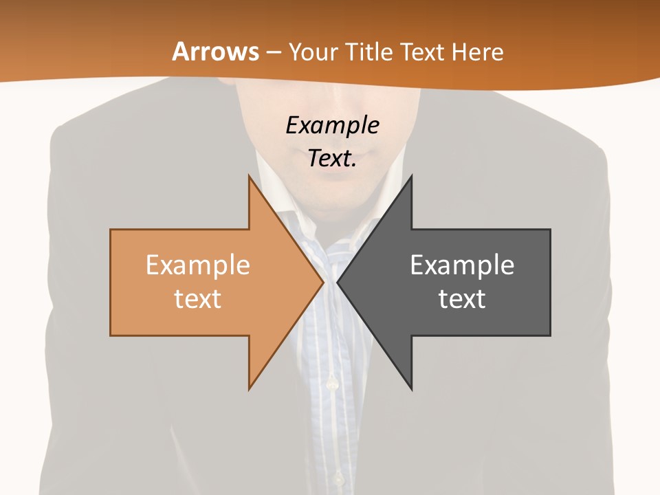 White Background Business One Person PowerPoint Template