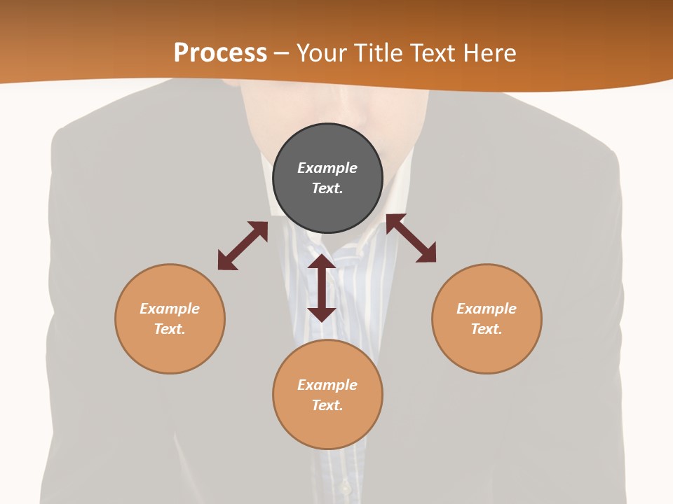 White Background Business One Person PowerPoint Template