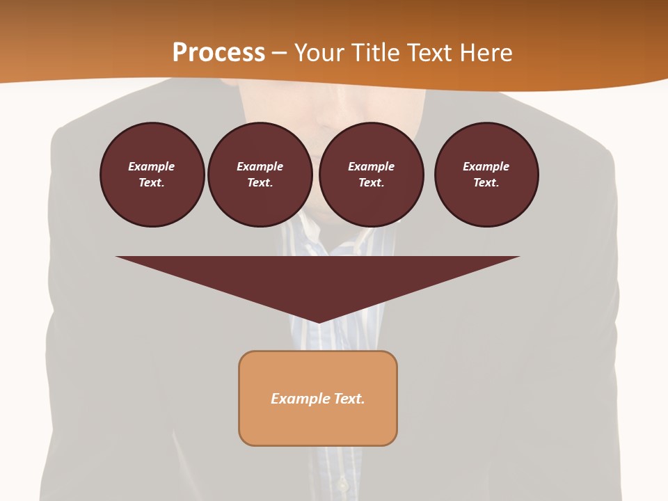 White Background Business One Person PowerPoint Template