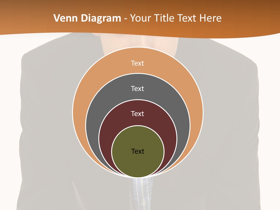 White Background Business One Person PowerPoint Template