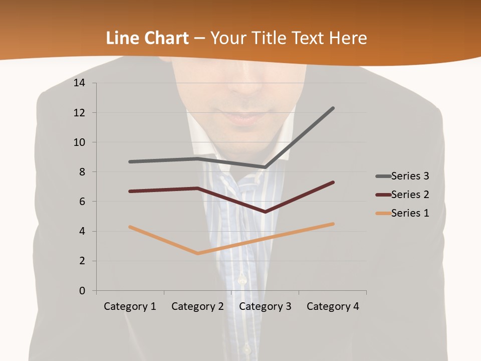 White Background Business One Person PowerPoint Template